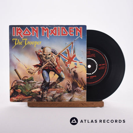 Iron Maiden The Trooper 7" Vinyl Record - Front Cover & Record