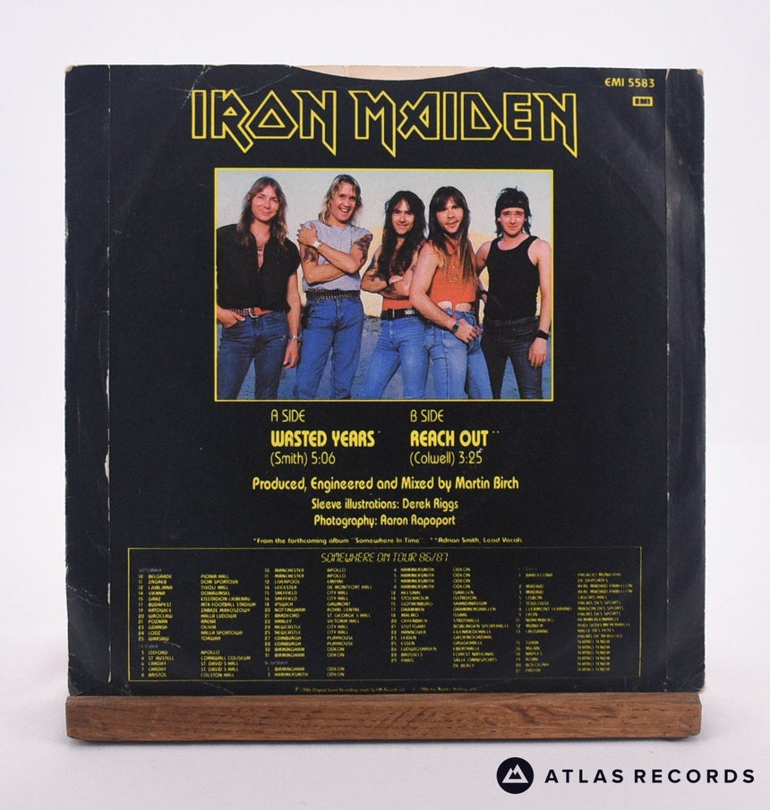 Iron Maiden - Wasted Years - 7" Vinyl Record - VG+/VG+