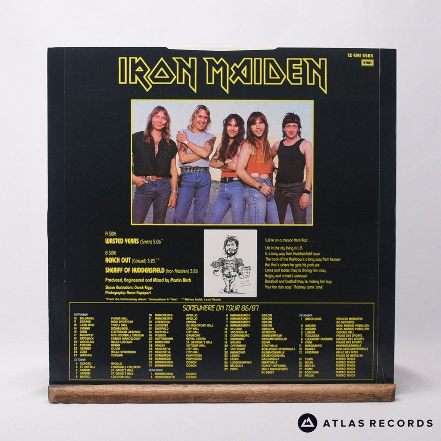 Iron Maiden - Wasted Years - 12" Vinyl Record - EX/VG+