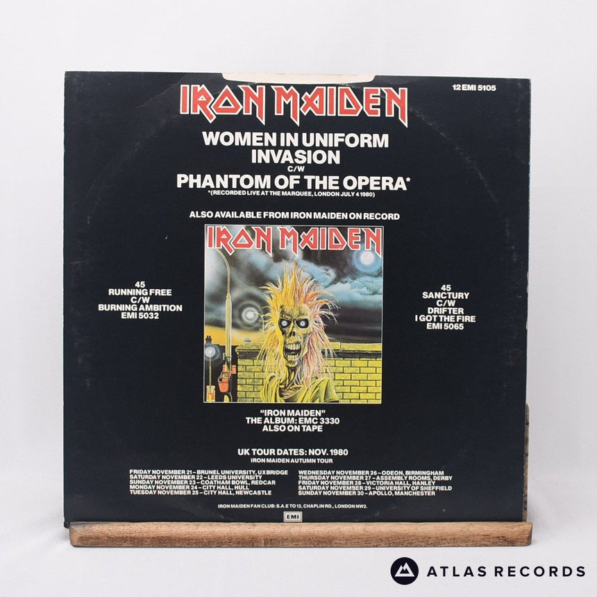 Iron Maiden - Women In Uniform - A-4 B-3 12" Vinyl Record - VG+/EX