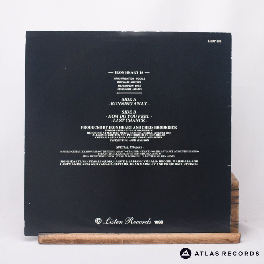 Ironheart - Running Away - 12" Vinyl Record - VG+/EX