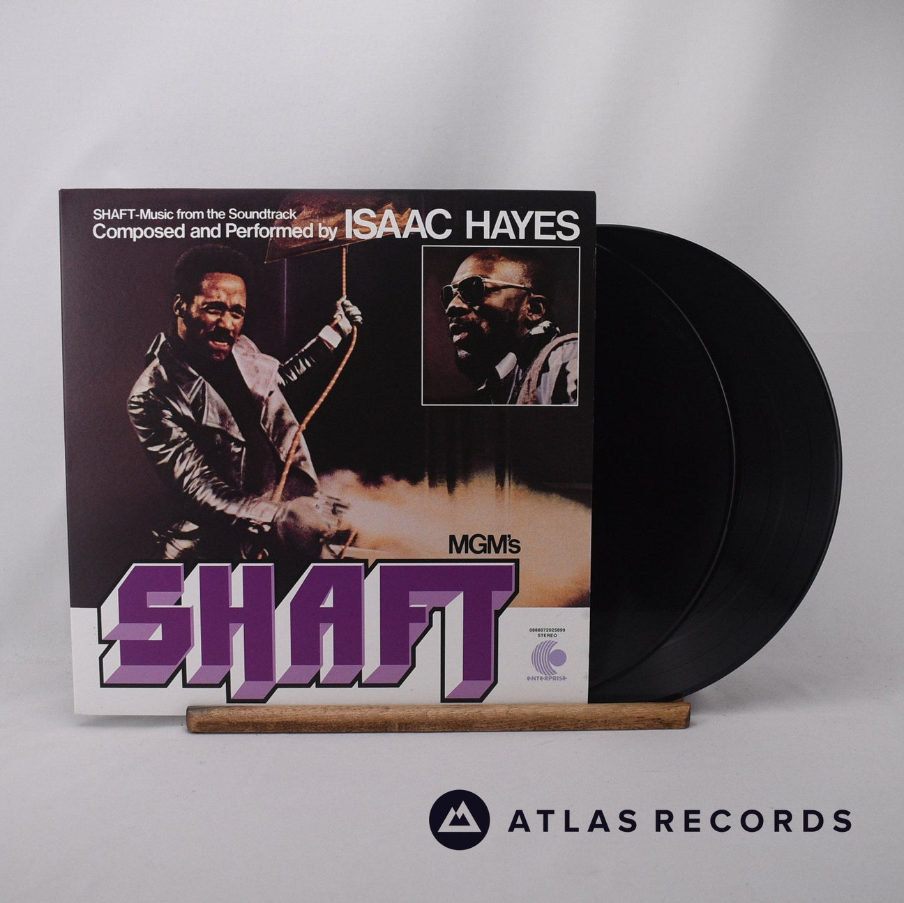 Isaac Hayes Shaft 2 x LP Vinyl Record - Front Cover & Record