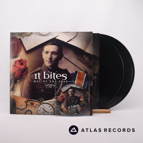 It Bites Map Of The Past 2 x LP + CD Vinyl Record - Front Cover & Record