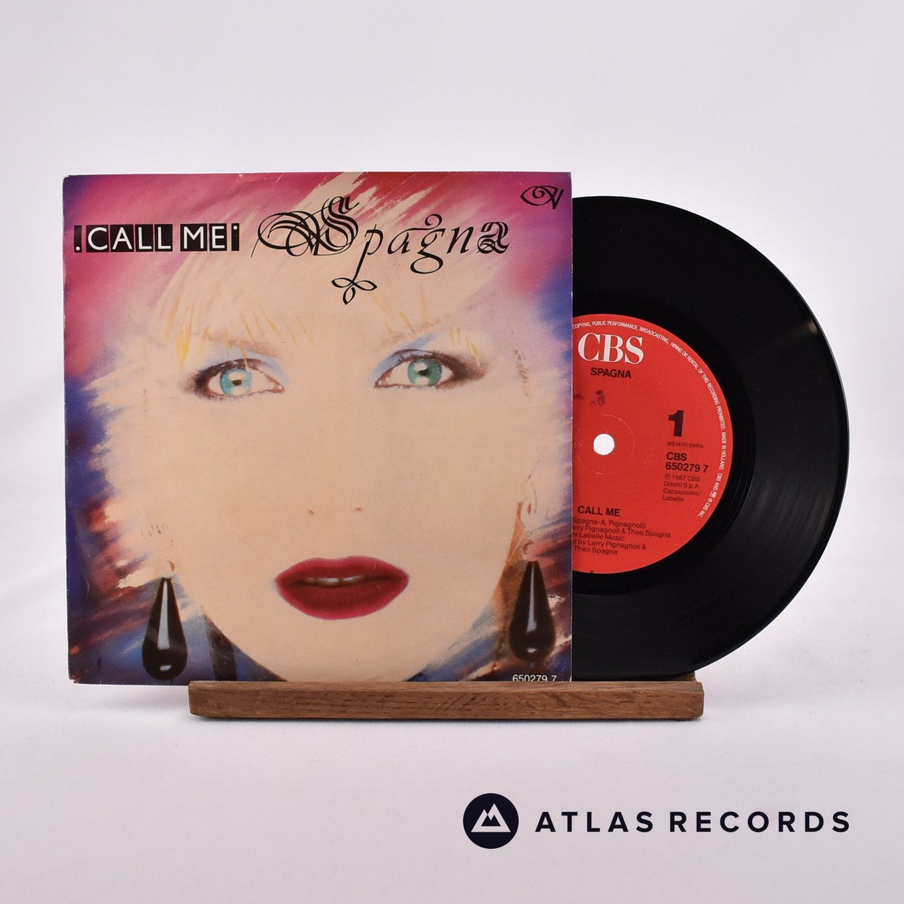 Ivana Spagna Call Me 7" Vinyl Record - Front Cover & Record