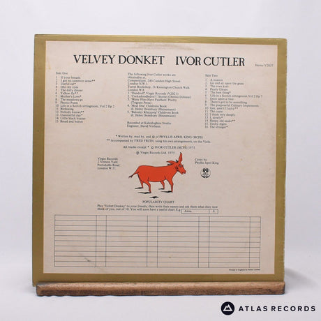 Ivor Cutler - Velvet Donkey - LP Vinyl Record - VG/VG+