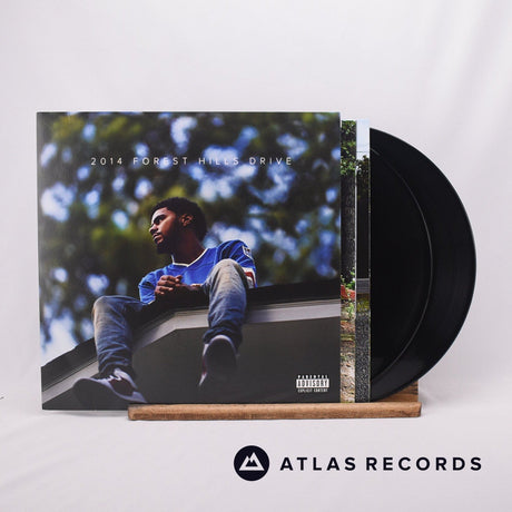 J. Cole 2014 Forest Hills Drive Double LP Vinyl Record - Front Cover & Record