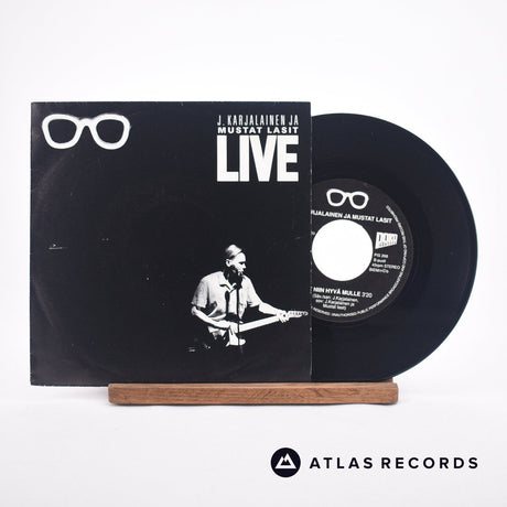 J. Karjalainen Ja Mustat Lasit Tähdenlento 7" Vinyl Record - Front Cover & Record