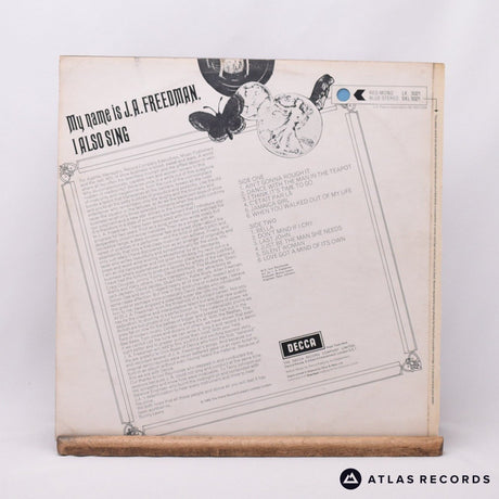 J.A. Freedman - My Name Is J.A.Freedman, I Also Sing - LP Vinyl Record - EX/VG+