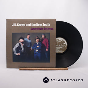 J.D. Crowe & The New South Somewhere Between LP Vinyl Record - Front Cover & Record