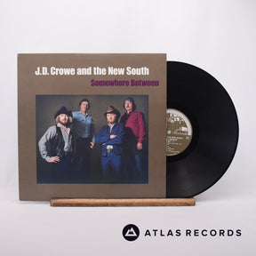 J.D. Crowe & The New South Somewhere Between LP Vinyl Record - Front Cover & Record
