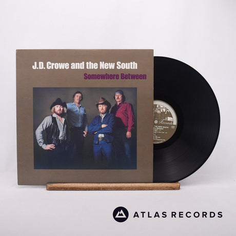 J.D. Crowe & The New South Somewhere Between LP Vinyl Record - Front Cover & Record