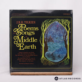 J.R.R. Tolkien Poems And Songs Of Middle Earth LP Vinyl Record - Front Cover & Record