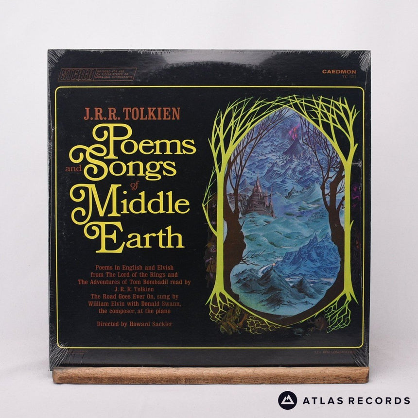 J.R.R. Tolkien Poems And Songs Of Middle Earth LP Vinyl Record - Front Cover & Record