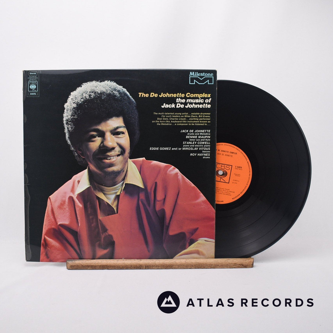Jack DeJohnette The De Johnette Complex LP Vinyl Record - Front Cover & Record