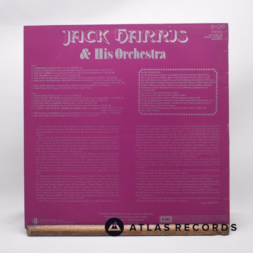 Jack Harris & His Orchestra - 1937-1939 - LP Vinyl Record - EX/EX