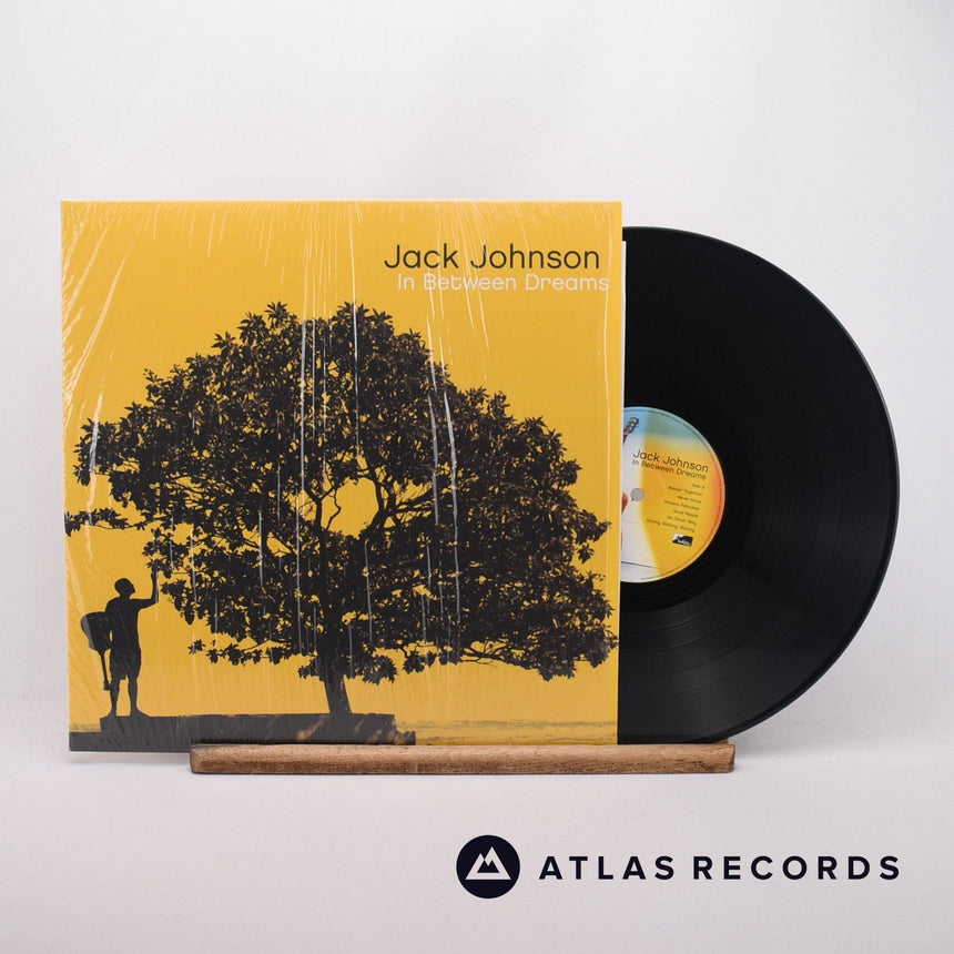 Jack Johnson In Between Dreams LP Vinyl Record - Front Cover & Record
