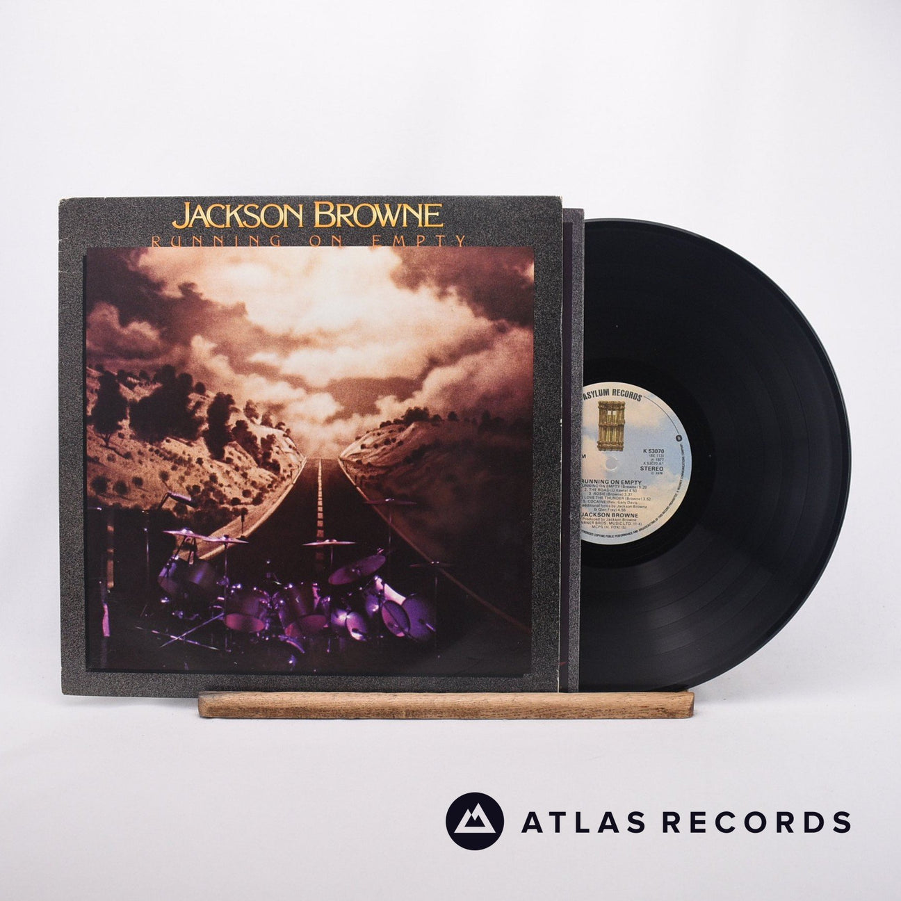 Jackson Browne Running On Empty LP Vinyl Record - Front Cover & Record