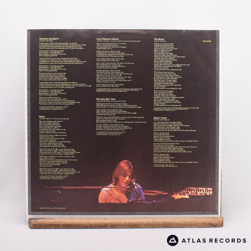 Jackson Browne - Running On Empty - Booklet LP Vinyl Record - EX/EX