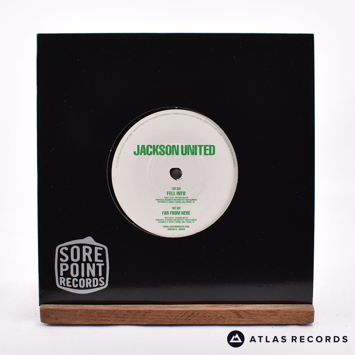 Jackson United Fell Into 7" Vinyl Record - Front Cover & Record