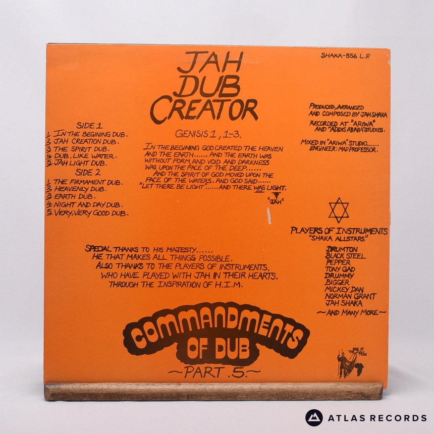 Jah Shaka - Jah Dub Creator - LP Vinyl Record - EX/VG+