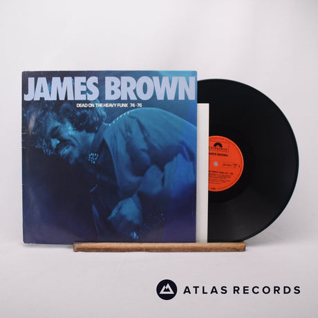 James Brown Dead On The Heavy Funk 74-76 LP Vinyl Record - Front Cover & Record