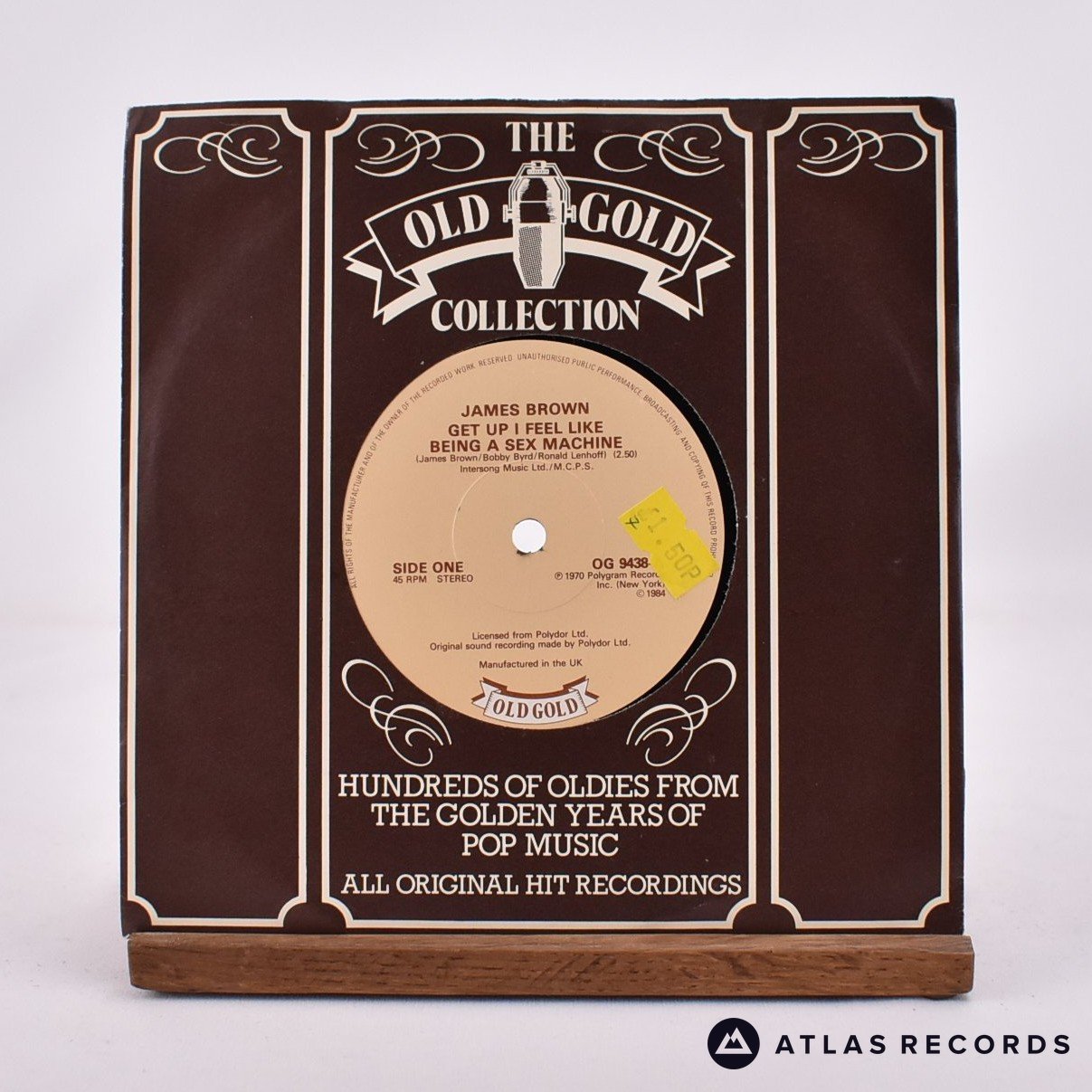 James Brown Get Up I Feel Like Being A Sex Machine 7" Vinyl Record - In Sleeve