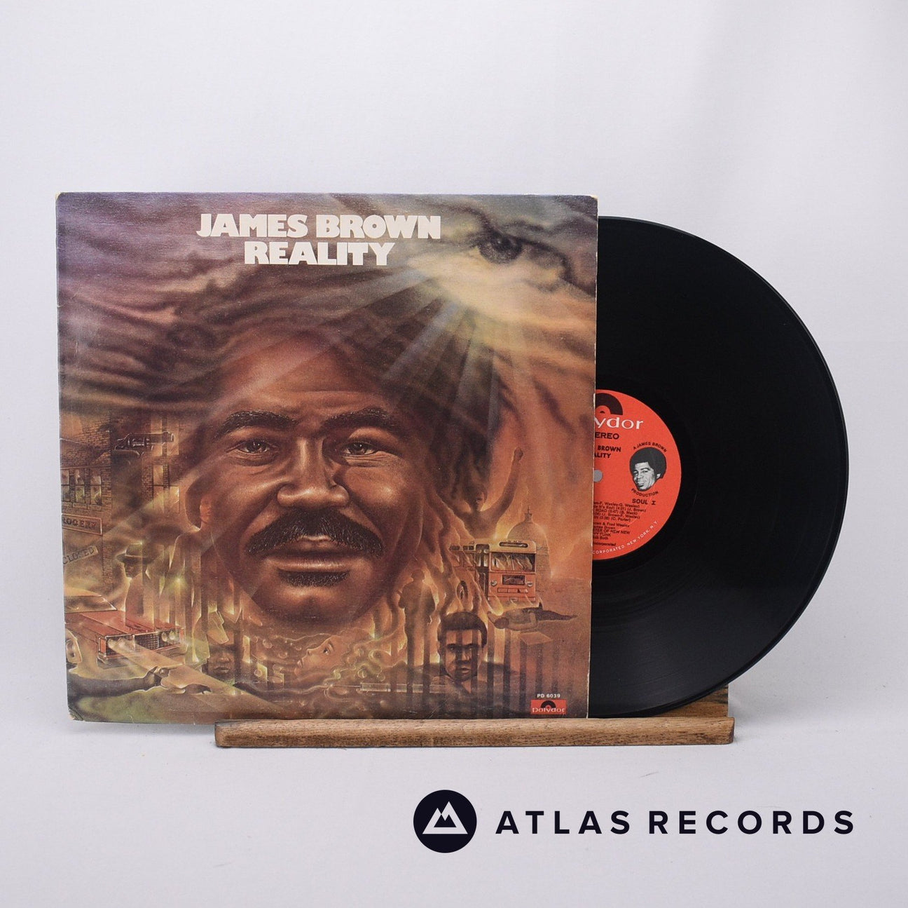 James Brown Reality LP Vinyl Record - Front Cover & Record