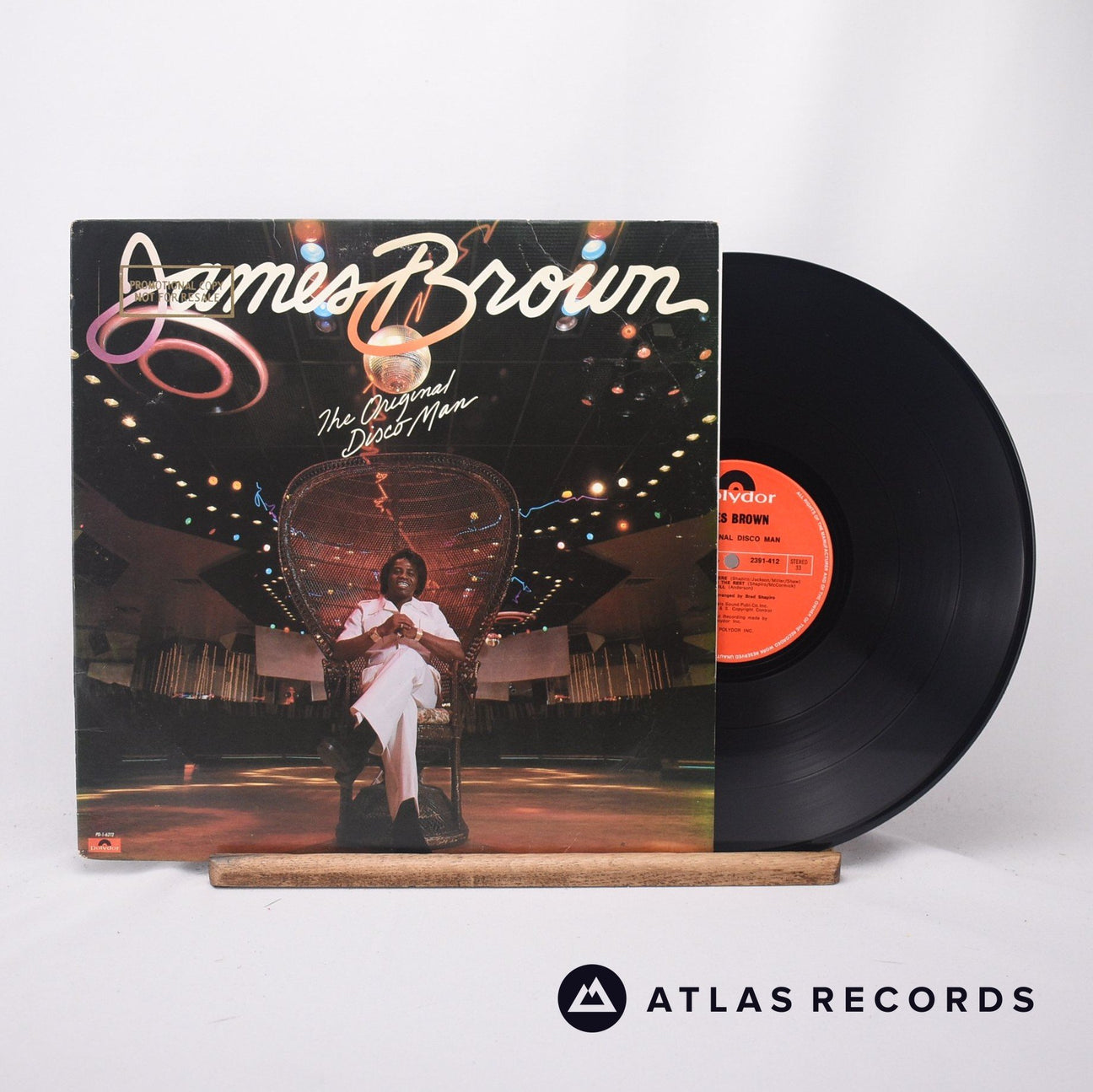 James Brown The Original Disco Man LP Vinyl Record - Front Cover & Record