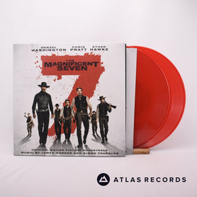 James Horner The Magnificent Seven 2 x LP Vinyl Record - Front Cover & Record