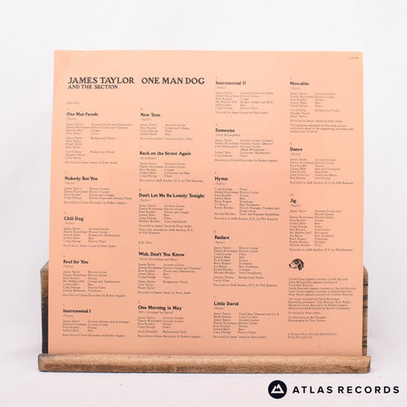 James Taylor - One Man Dog - Lyric Sheet LP Vinyl Record - VG+/EX