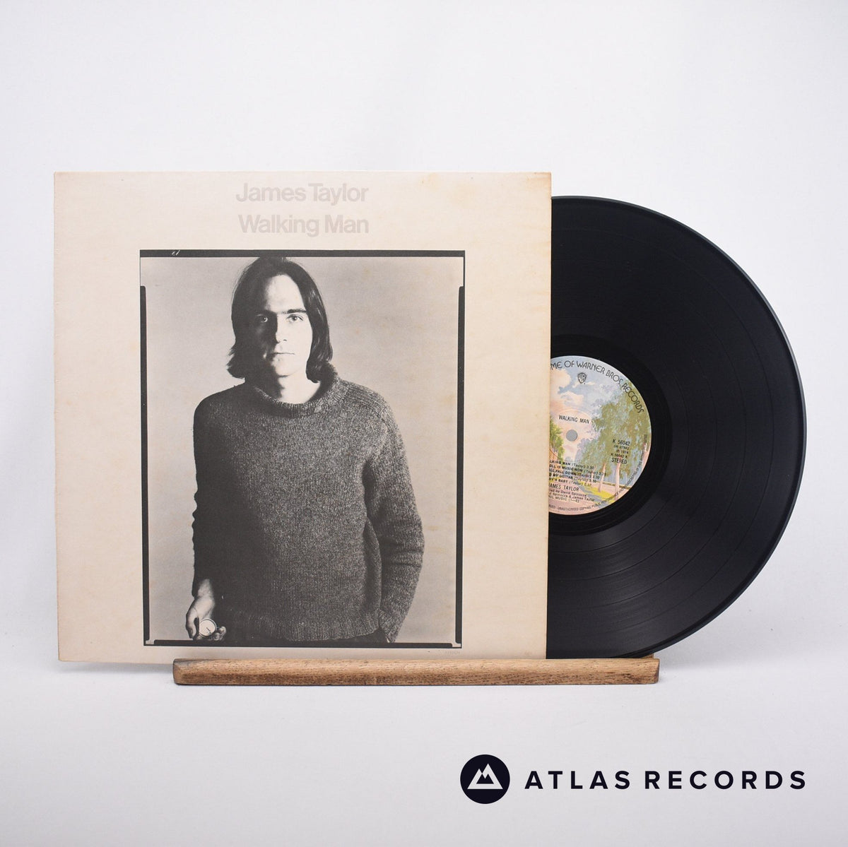 James Taylor Walking Man LP Vinyl Record - Front Cover & Record