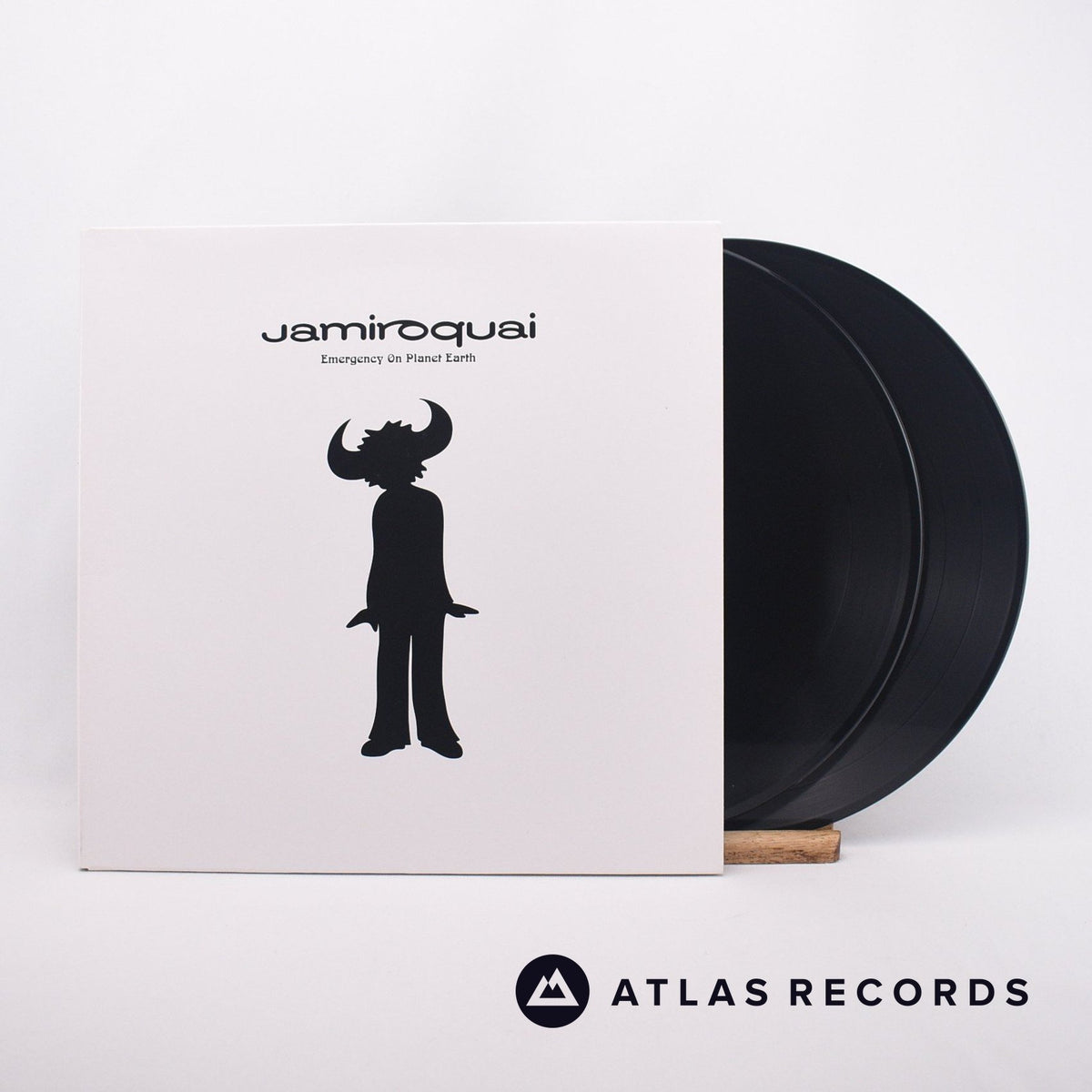 Jamiroquai Emergency On Planet Earth 2 x LP Vinyl Record - Front Cover & Record