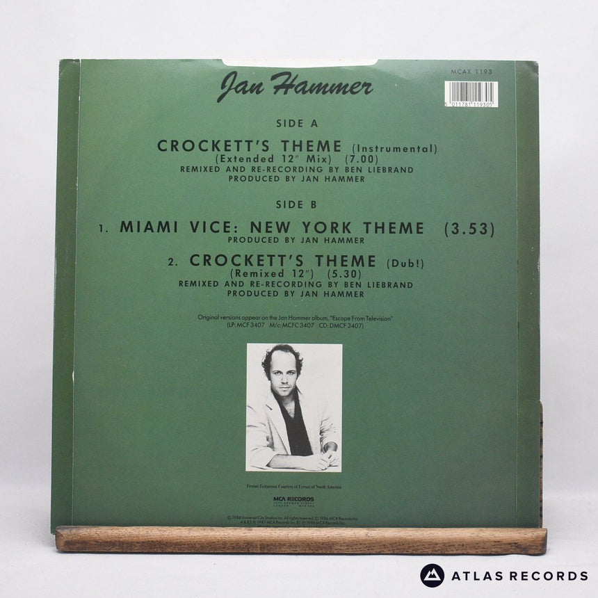 Jan Hammer - Crockett's Theme (Extended 12" Mix) - 12" Vinyl Record - EX/EX