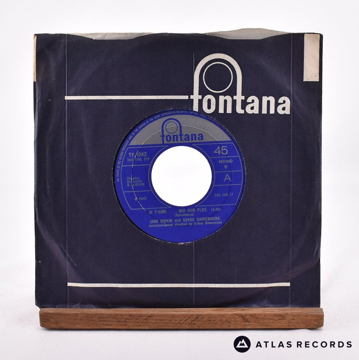 Jane Birkin Je T'aime...Moi Non Plus 7" Vinyl Record - In Sleeve