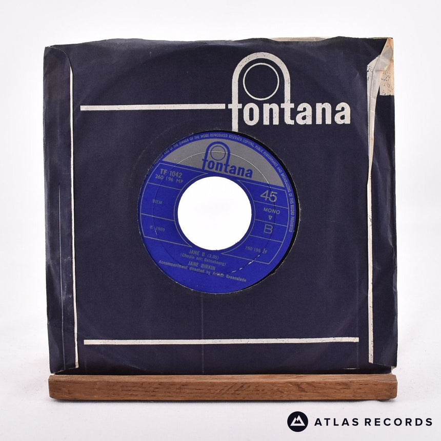 Jane Birkin - Je T'aime...Moi Non Plus - Mono 7" Vinyl Record - VG+/EX