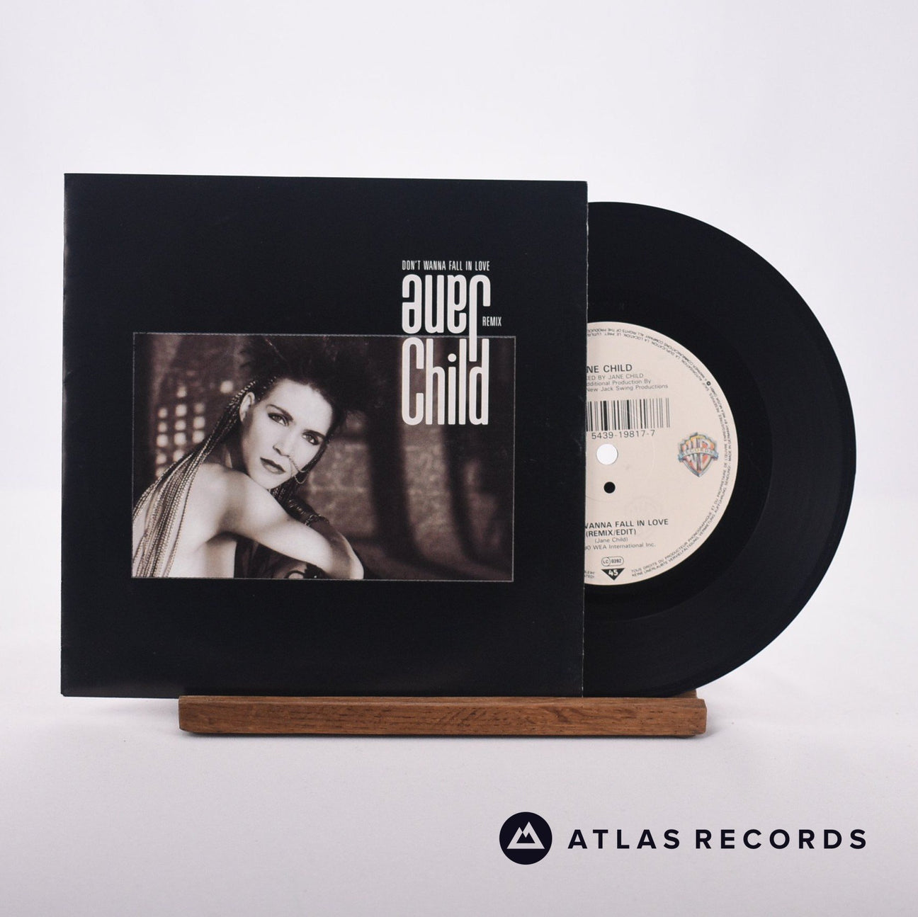 Jane Child Don't Wanna Fall In Love 7" Vinyl Record - Front Cover & Record