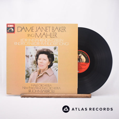 Janet Baker Dame Janet Baker Sings Mahler:Lieder Eines Fahrenden Gesellen - Kindertotenlieder - Five Rückert Songs LP Vinyl Record - Front Cover & Record