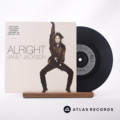 Janet Jackson Alright 7" Vinyl Record - Front Cover & Record