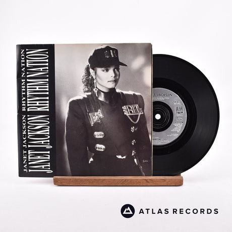 Janet Jackson Rhythm Nation 7" Vinyl Record - Front Cover & Record