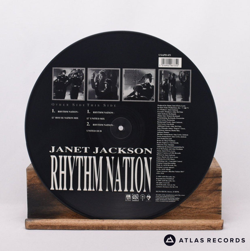 Janet Jackson - Rhythm Nation - Picture Disc 12" Vinyl Record - VG+