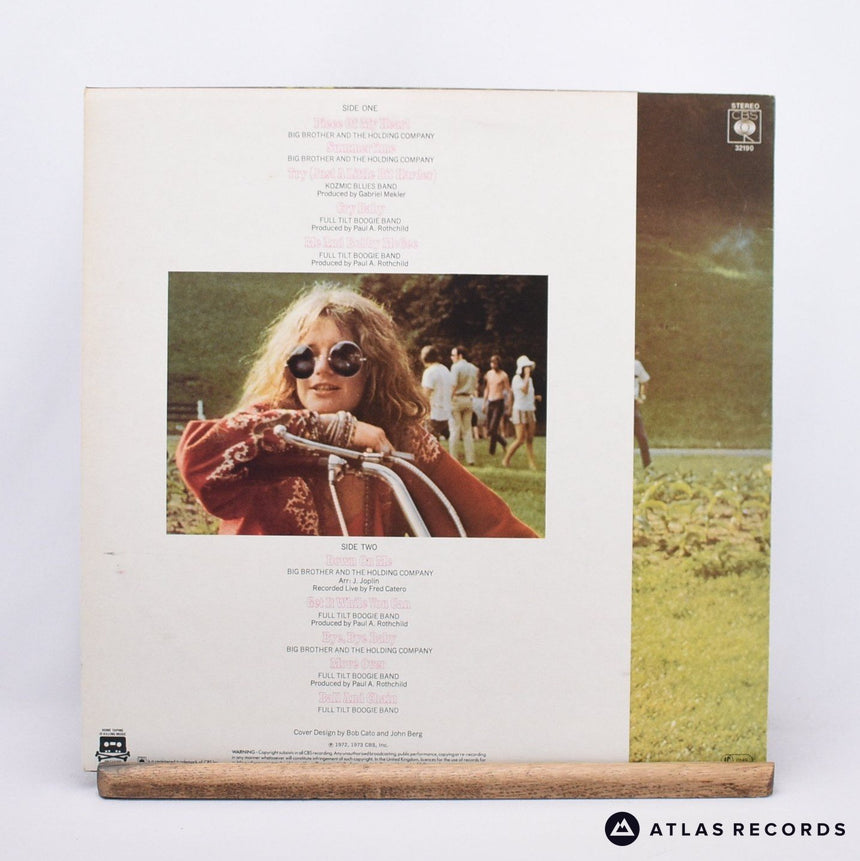 Janis Joplin - Janis Joplin's Greatest Hits - A3 B3 LP Vinyl Record - EX/VG+