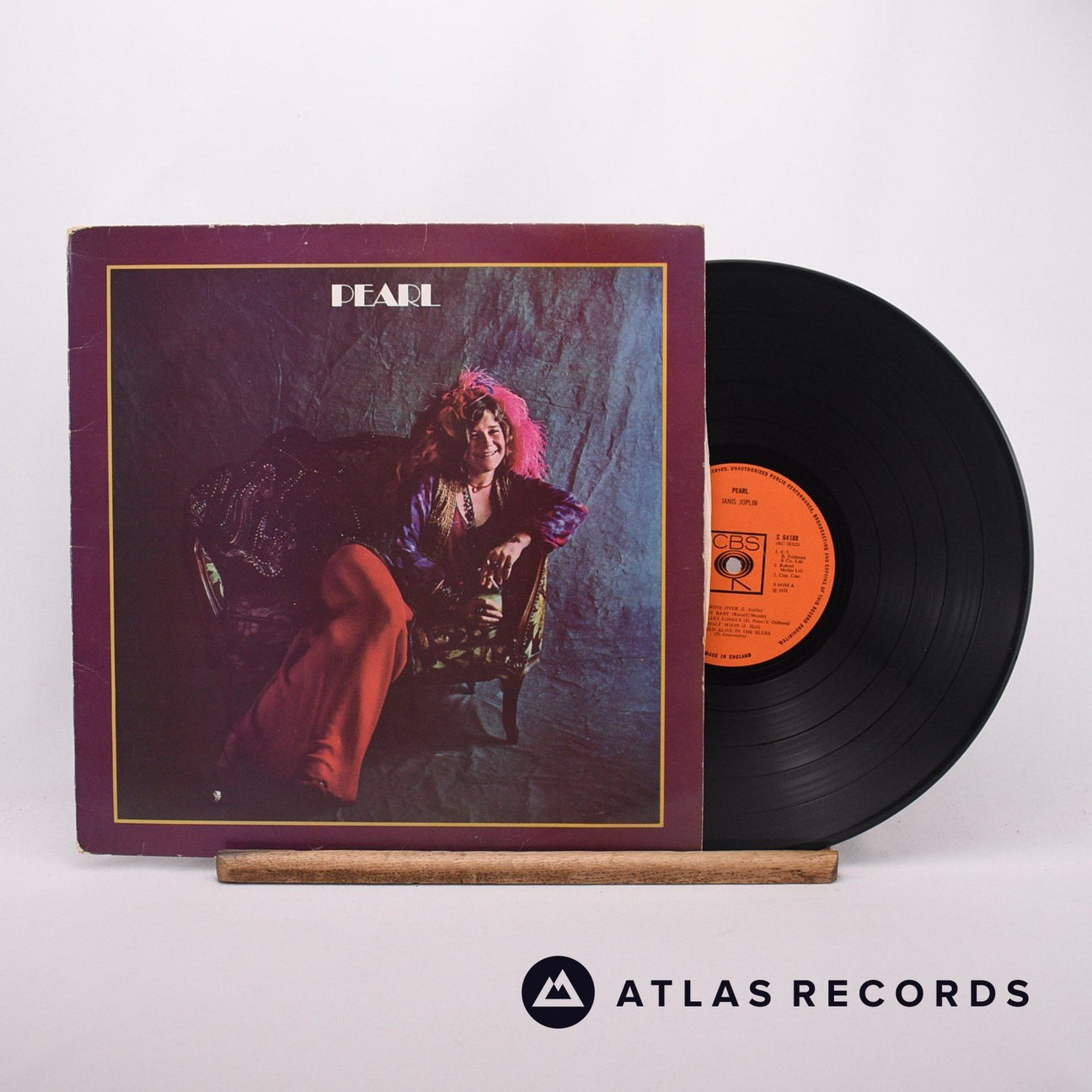 Janis Joplin Pearl LP Vinyl Record - Front Cover & Record