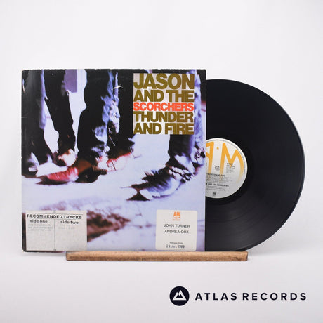 Jason & The Scorchers Thunder And Fire LP Vinyl Record - Front Cover & Record
