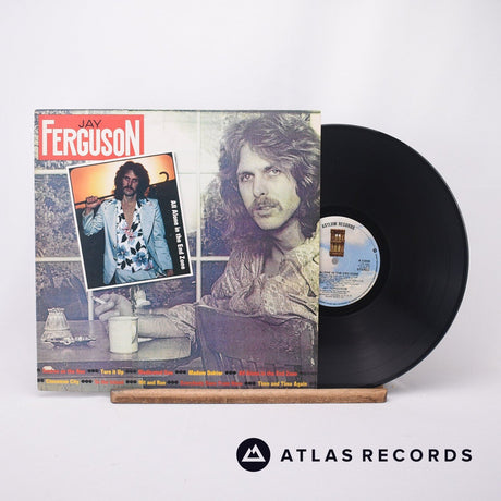 Jay Ferguson All Alone In The End Zone LP Vinyl Record - Front Cover & Record