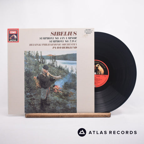 Jean Sibelius Symphony No. 4 In A Minor , Symphony No. 7 In C LP Vinyl Record - Front Cover & Record