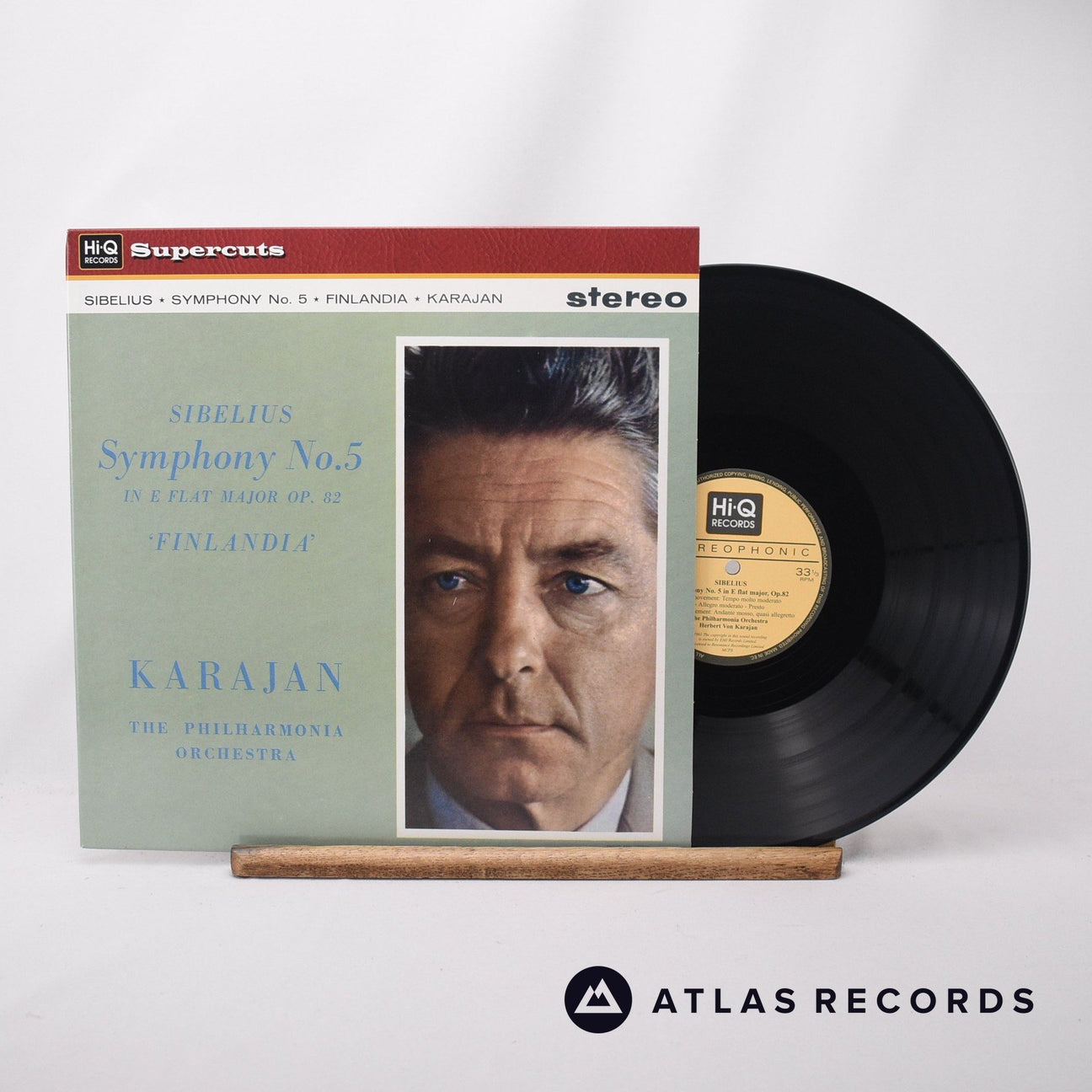 Jean Sibelius Symphony No.5 In E Flat Major Op. 82 LP Vinyl Record - Front Cover & Record
