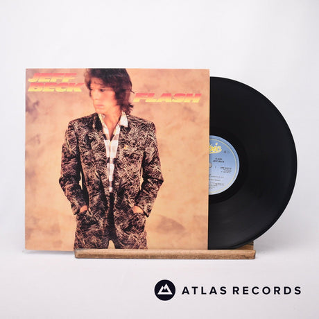 Jeff Beck Flash LP Vinyl Record - Front Cover & Record