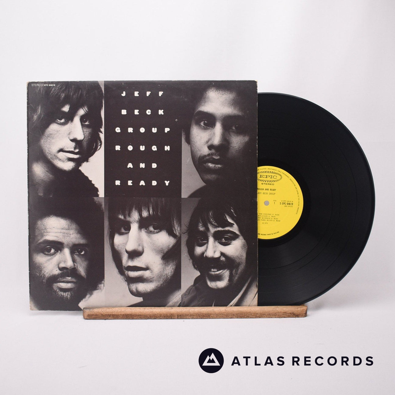 Jeff Beck Group Rough And Ready LP Vinyl Record - Front Cover & Record