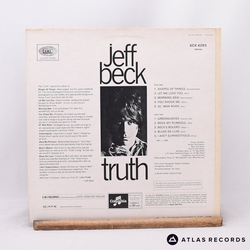 Jeff Beck - Truth - Reissue Repress LP Vinyl Record - EX/EX