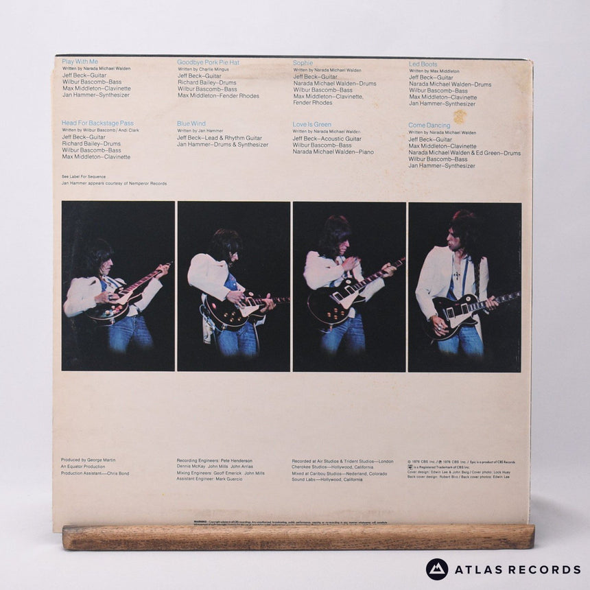 Jeff Beck - Wired - A1 B1 LP Vinyl Record - VG+/VG+